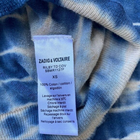 Zadig & Voltaire Tie Dye V Neck Sweater - Picture 6 of 6